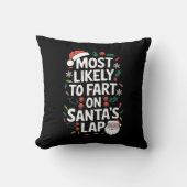 サンタのラップファミリーマッチングで最もファートする可能性が高い クッション (正面)