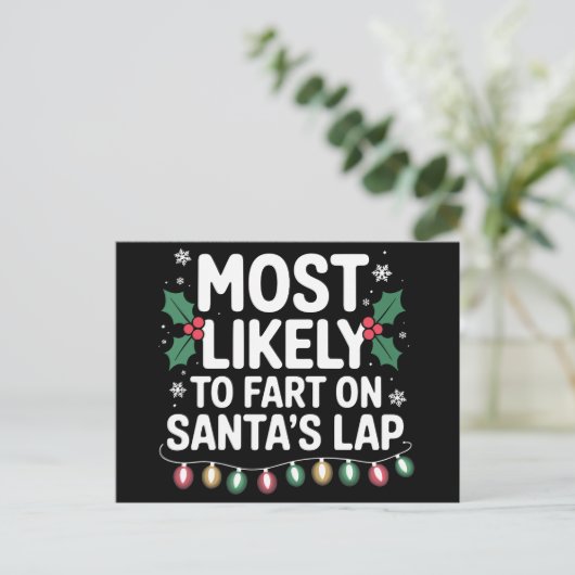 サンタのラップファミリーマッチングで最もファートする可能性が高い シーズンポストカード (スタンド正面)
