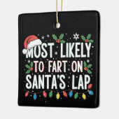 サンタのラップファミリーマッチングで最もファートする可能性が高い セラミックオーナメント (左)