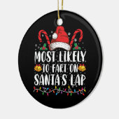 サンタのラップファミリーマッチングで最もファートする可能性が高い セラミックオーナメント (左)