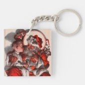 サンタのラップ キーホルダー (裏面)