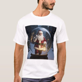 サンタのランタン - スノーグローブのクリスマスマジック Tシャツ