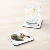 サンタのリスの飲むビール コースター (右側)