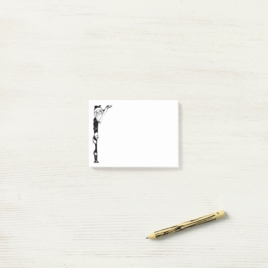 サンタのリスト ポストイット (デスク上)