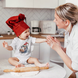 サンタのリトルヒポポ、カスタム ベビーボディスーツ