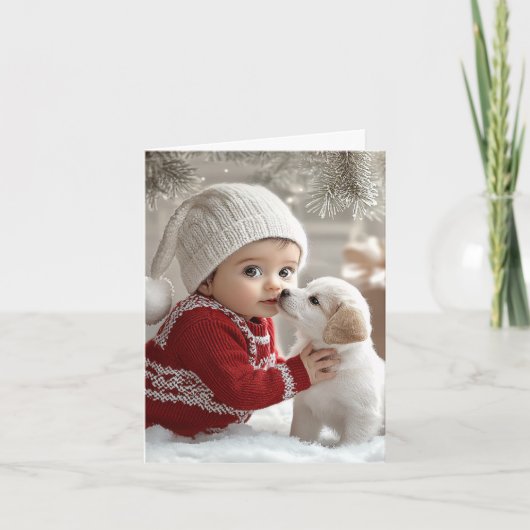 サンタのリトルヘルパーで冬の遊び時間 シーズンカード (正面)