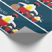 サンタのリトルヘルパーズ包装紙 ラッピングペーパー (角)