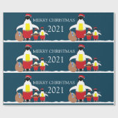 サンタのリトルヘルパーズ包装紙 ラッピングペーパー (フラット)