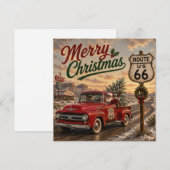 サンタのルート66デザートクリスマスライド シーズンカード (正面/裏面)
