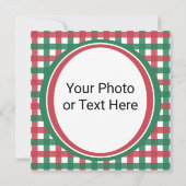 サンタのレトロなマーチェ - ホー ホー ホー メリー＆ブライト カード (裏面)