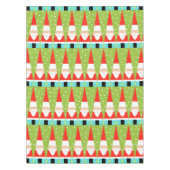 サンタのレトロの幾何学的なテーブルクロス テーブルクロス (正面)