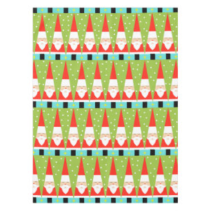 サンタのレトロの幾何学的なテーブルクロス テーブルクロス