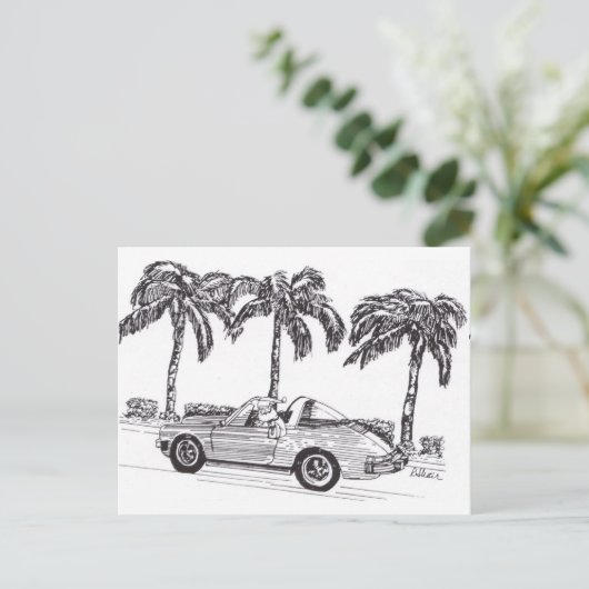 サンタのレースカー シーズンポストカード (スタンド正面)