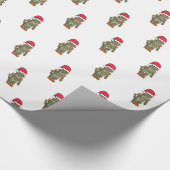 サンタのロボット包装紙 ラッピングペーパー (角)