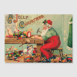 サンタのワークショップでのヴィンテージクリスマス