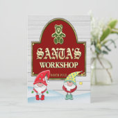 サンタのワークショップへのご招待 招待状 (スタンド正面)
