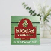 サンタのワークショップへの招待状 招待状 (スタンド正面)
