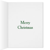 サンタのワークショップグリーンBIGグリーティングカード (内側(右))