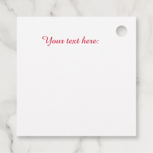 サンタのワークショップパーソナライズされた配信 フェイバータグ (裏面)