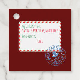 サンタのワークショップパーソナライズされた配信 フェイバータグ