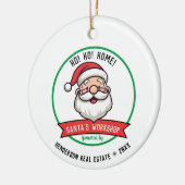 サンタのワークショップ会社クリスマス セラミックオーナメント (左)