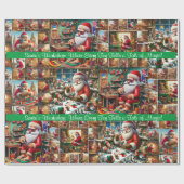 サンタのワークショップ:おもちゃ一つひとつが語る場所 ラッピングペーパー (フラット)