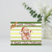 サンタのワークショップ～テディベア～クリスマス～ホリデー～ シーズンポストカード (スタンド正面)