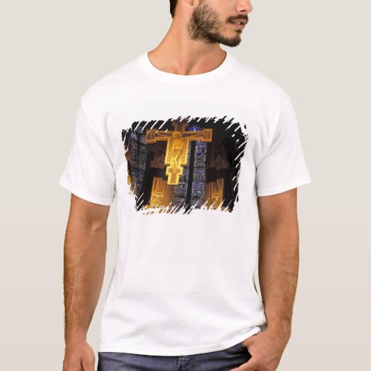 サンタの上の十字架 Tシャツ (正面)