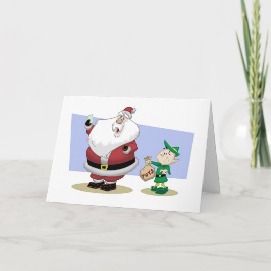 サンタの不良年のクリスマスカード シーズンカード (正面)