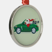 サンタの世界旅行のコンバーチブル メタルオーナメント (右)