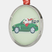 サンタの世界旅行のコンバーチブル メタルオーナメント (左)