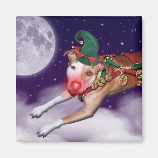 サンタの今月の社員 マグネット (正面)