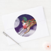 サンタの今月の社員 ラウンドシール (封筒)