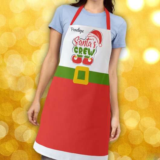 サンタの仲間たち クリスマスのお祭り エプロン