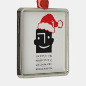 サンタの信者を保護して下さい! SPASBSのクリスマスのオーナメント メタルオーナメント (右)