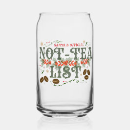 サンタの公式な非Teaリスト 霜降りクリスマス ガラス缶