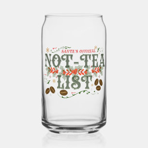 サンタの公式な非Teaリスト 霜降りクリスマス ガラス缶