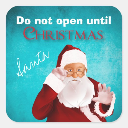 サンタの公式パッケージシール スクエアシール (正面)