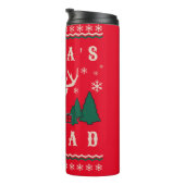 サンタの分隊の醜いクリスマスセーター タンブラー (回転右)