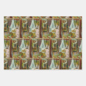 サンタの初訪問 ラッピングペーパーシート (正面3)