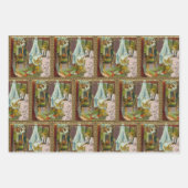 サンタの初訪問 ラッピングペーパーシート (正面)