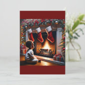 サンタの到着：幼児の驚き シーズンカード (スタンド正面)