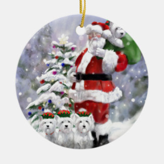 サンタの助手 セラミックオーナメント