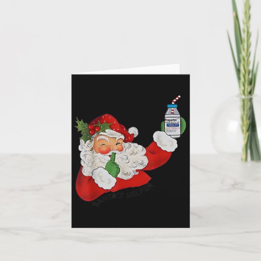 サンタの助手 ICU CRNA プロポフォール 薬剤師 看護師 カード (正面)
