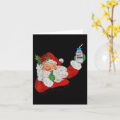 サンタの助手 ICU CRNA プロポフォール 薬剤師 看護師 カード (黄色い花)