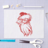 サンタの動揺してでフェイクな凸版印刷のスタイル 薄葉紙 (クラフト)