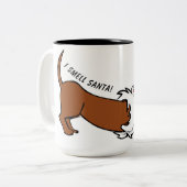 サンタの匂いがする!ダシュント漫画コーヒーマグ ツートーンマグカップ (正面左)