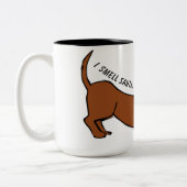 サンタの匂いがする!ダシュント漫画コーヒーマグ ツートーンマグカップ (左)