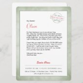 サンタの北極からの手紙 シーズンカード (正面/裏面)