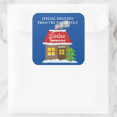 サンタの北極ワークショップからの特別な配達 スクエアシール (バッグ)